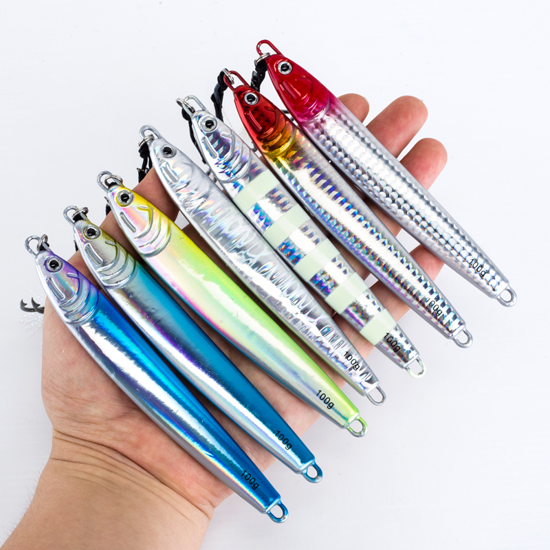 7Pcs 40g 60g 80g 100g Luminous - огляд і ціна Fishing Lure Spoon