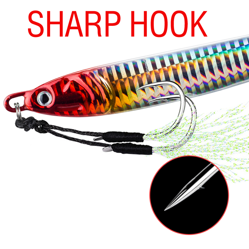 7Pcs 40g 60g 80g 100g Luminous - огляд і ціна Fishing Lure Spoon